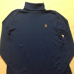 Ralph Lauren Turtle Neck Crown shirt logo navyblue
